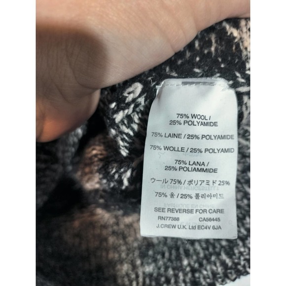 J. Crew Wool blend black knit sweater men medium - Picture 3 of 4